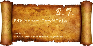 Büttner Terézia névjegykártya